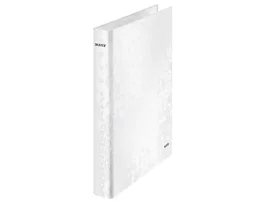 Leitz Carpeta de 2 Anillas 25 mm WOW Cartón Plastificado Din A4+ Blanco