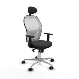PIQUERAS Y CRESPO Silla de oficina Jorquera Gris oscuro y Blanco