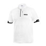 Sparco Polo con Cremallera Blanco Talla S