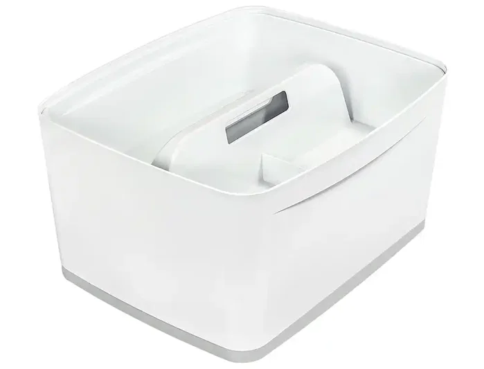 Leitz MyBox WOW Caja de almacenamiento grande con tapa 18 L Blanco/Gris Plástico Leitz MyBox WOW Caja de almacenamiento grande con tapa 18 L Blanco/Gris Plástico