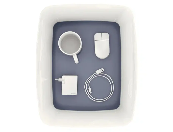 Leitz MyBox WOW Caja de almacenamiento grande con tapa 18 L Blanco/Gris Plástico Leitz MyBox WOW Caja de almacenamiento grande con tapa 18 L Blanco/Gris Plástico