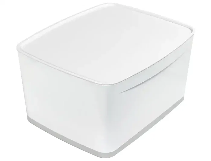 Leitz MyBox WOW Caja de almacenamiento grande con tapa 18 L Blanco/Gris Plástico Leitz MyBox WOW Caja de almacenamiento grande con tapa 18 L Blanco/Gris Plástico