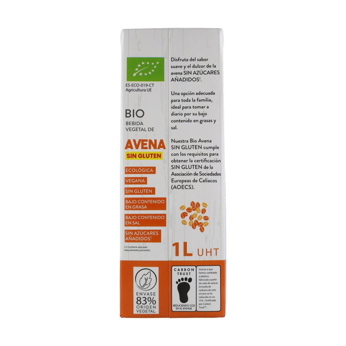Sol Natural Bebida de avena sin Gluten 1L Sol Natural Bebida de avena sin Gluten 1L