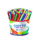 Giotto Rotulador Turbo Color Bote de 96 Unidades (12 Colores x 8) de cada color con Punta Bloqueada de 2,8 mm