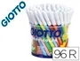 Giotto Turbo Color Rotulador Bote 96 Unidades 12 Colores Lavables Punta Gruesa Bloqueada