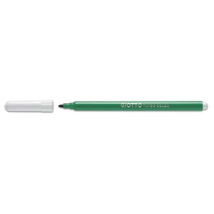 Giotto Rotulador Turbo Color Bote de 96 Unidades (12 Colores x 8) de cada color con Punta Bloqueada de 2,8 mm