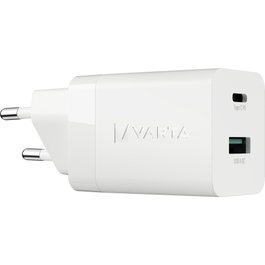 Varta Speed Charger 38W GaN con USB-C 20W y USB-A 18W, Blanco