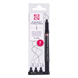 Talens Estuche de puntafinas Pigment fino, 3 unidades