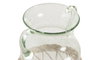 DKD Home Decor Jarrón de Cristal y Mimbre con 2 Asas Natural
