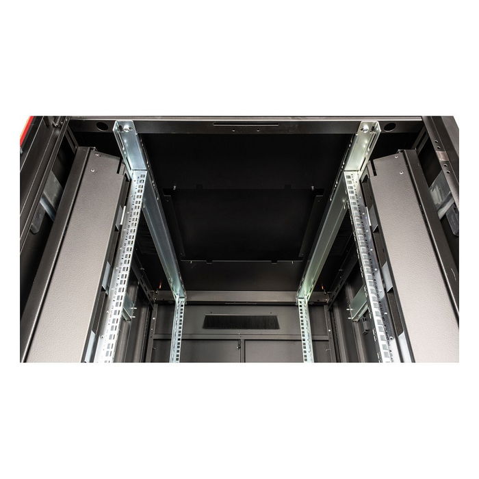 ROLINE 19-Zoll Netzwerkschrank Pro 26 HE, 800x1000 mm BxT, Glastür, 26U, 600 kg Tragkraft, 600x1000 mm, 98 kg