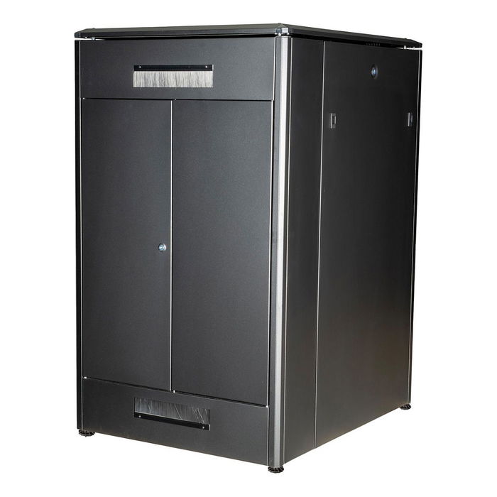 ROLINE 19-Zoll Netzwerkschrank Pro 26 HE, 800x1000 mm BxT, Glastür, 26U, 600 kg Tragkraft, 600x1000 mm, 98 kg