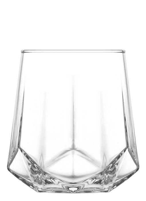 Hermia LV-VLR374-354F Juego de Copas de Vidrio Transparente para Mesa, Set de 12 Piezas (6 Copas de 460 ml y 6 Copas de 400 ml)