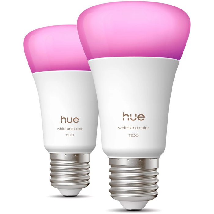 Philips Hue White and Color Ambiance Pack de 2 Bombillas LED A60 E27 Philips Hue White and Color Ambiance Pack de 2 Bombillas LED A60 E27