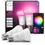 Philips Hue White and Color Ambiance Pack de 2 Bombillas LED A60 E27