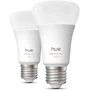 Philips Hue Pack de 2 Bombillas LED A60 Conectadas, Luz Blanca y de Colores, E27 8.1W 1000-2000K 1100 Lúmenes AABLF16099
