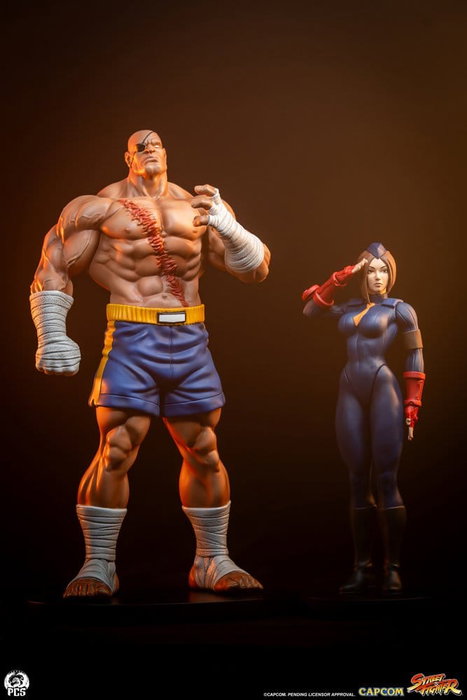 Premium Collectibles Studio Street Fighter Street Jam Estatuas 1/10 Sagat & Juli