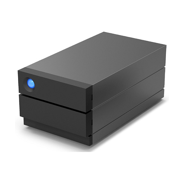 LaCie 2big RAID USB-C 40TB - Unidad de Disco Duro de Escritorio Externa, 40 TB, 2 bahias, RAID 0/1/JBOD, USB 3.2 Gen 2 (10 Gbit/s), Negro