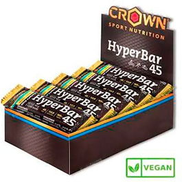 CROWN SPORT NUTRITION Hyperbar 45 Neutro + Cafeína Gominolas Energéticas Sabor Neutro 10 x 60g