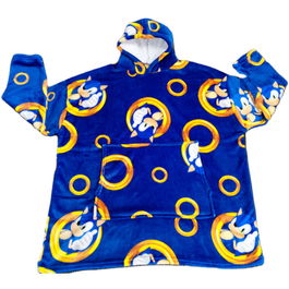 SEGA Bata Sudadera Infantil Sonic the Hedgehog Oversize Coral Talla Única