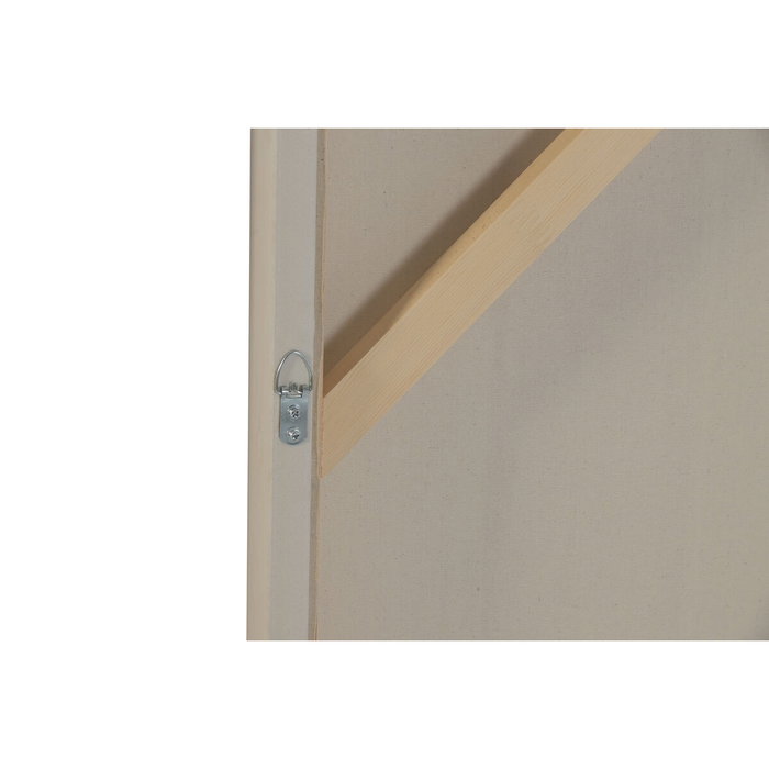 DKD Home Decor Cuadro Abstracto 3D en Blanco y Beige, Pack de 2