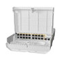 MikroTik CRS318-16P-2S+OUT Switch Conmutador Administrable L2/L3 con 16 Puertos Gigabit PoE y 2 Ranuras SFP+, Modelo netPower 16P