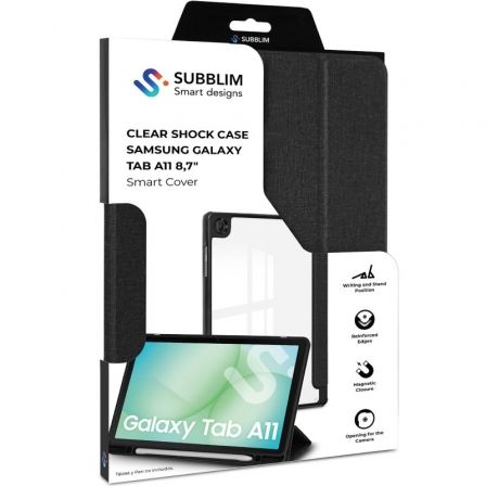 Subblim Funda Clear Shock Case para Samsung Galaxy Tab A11 8,7" SM-X130/SM-X135 Negra