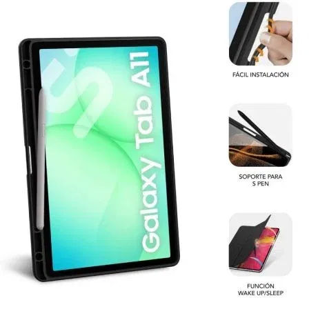 Subblim Funda Clear Shock Case para Samsung Galaxy Tab A11 8,7" SM-X130/SM-X135 Negra