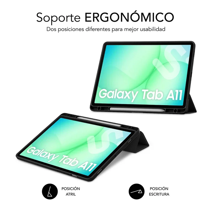 Subblim Funda Clear Shock Case para Samsung Galaxy Tab A11 8,7 Pulgadas Negro