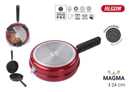 Algon Sartén Tortillera Magma 24 cm de diámetro. (Pack de 6)