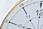 DKD Home Decor Reloj de Pared Loft Dorado Blanco Metal Cristal Brújula 60 x 60 cm