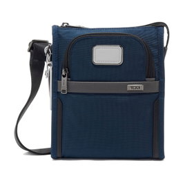 TUMI Bandolera Alpha Navy/Grey en Nailon Balístico y Piel