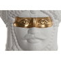 DKD Home Decor Macetero de Porcelana Cabeza Siciliana 15x15x26,5 - Pack de 2