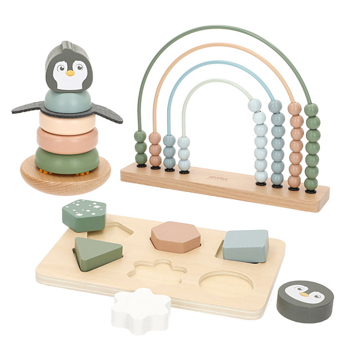 WOOMAX Set de Juegos de Madera para Bebé WOOMAX Set de Juegos de Madera para Bebé