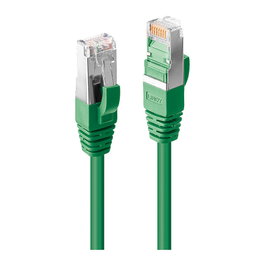 LINDY Patchkabel Cat6a S/FTP LSZH Verde 0,3m
