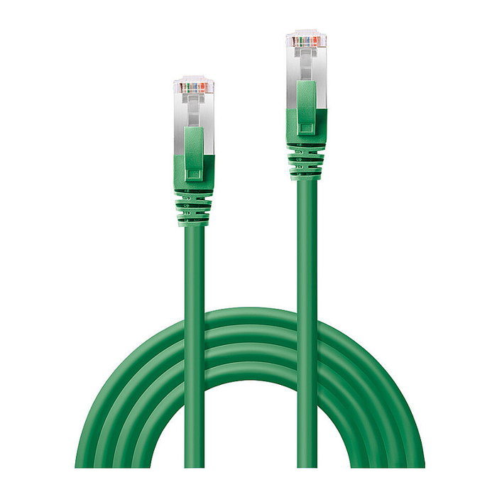 LINDY Patchkabel Cat6a S/FTP LSZH Verde 0,3m