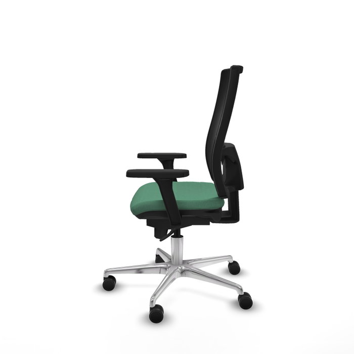 PIQUERAS Y CRESPO Silla de oficina Horna con mecanismo Sincro Verde esmeralda y Negro