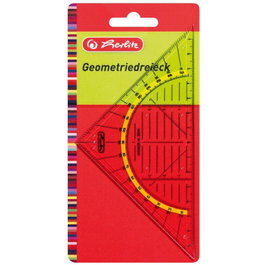 herlitz Triángulo geométrico pequeño de plástico