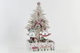 DKD Home Decor Decoración Colgante Navidad Fantasía Rojo Verde Madera 12 x 32 x 17.5 cm (12 Unidades)
