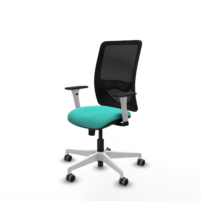 PIQUERAS Y CRESPO Silla de oficina Zulema Turquesa y Negro