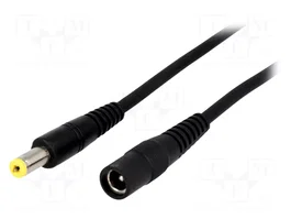BQ CABLE Cable de alimentación CC 2x1mm2 DC 5,5/2,1 de 5m