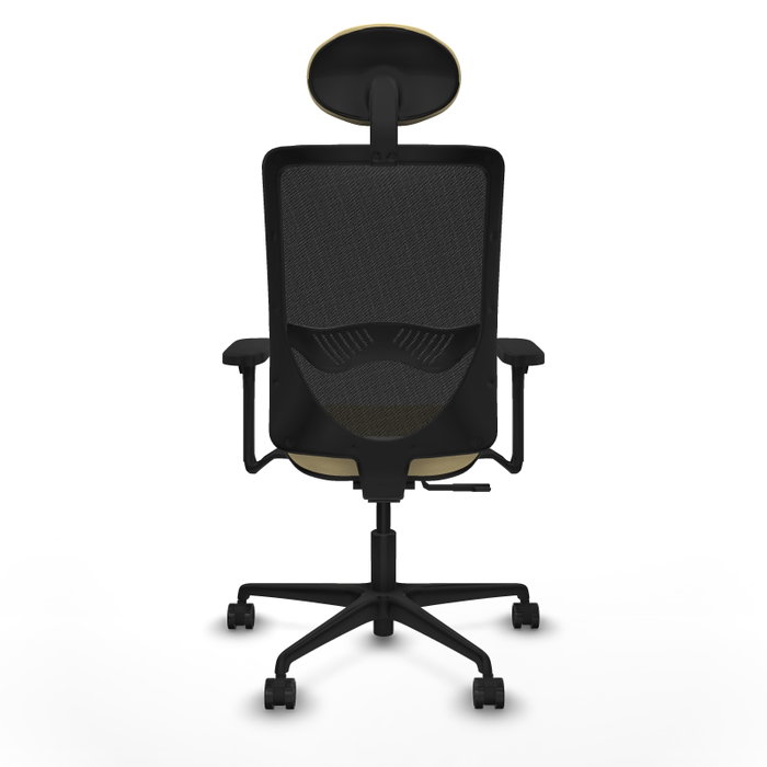 PIQUERAS Y CRESPO Silla de oficina Zulema con mecanismo Sincro, Crema y Negro PIQUERAS Y CRESPO Silla de oficina Zulema con mecanismo Sincro, Crema y Negro