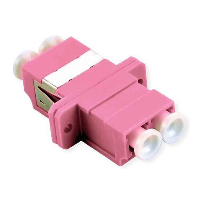VALUE 21.99.0666 Acoplador de Fibra Óptica OM4 Duplex LC/LC Violeta, 2x LC Hembra Derecho a 2x LC Hembra Derecho VALUE 21.99.0666 Acoplador de Fibra Óptica OM4 Duplex LC/LC Violeta, 2x LC Hembra Derecho a 2x LC Hembra Derecho