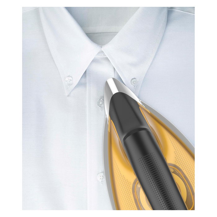 Rowenta DG7644 Compact Steam Pro Estación de Vapor Plancha 2200W 6.4 bar Suela Microsteam 400 HD Láser Vapor 325g/min 1.1L Negro/Oro