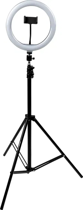 Frameworks Trípode con Aro LED y Soporte para Teléfono para Podcast