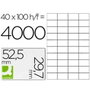 Q-connect KF00574 Etiquetas Blancas 52,5x29,7 mm DIN A4