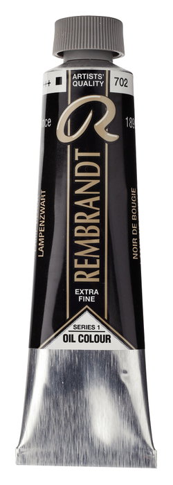 Rembrandt Negro Bujía 702 Pintura al Óleo Tubo 40 ml Rembrandt Negro Bujía 702 Pintura al Óleo Tubo 40 ml