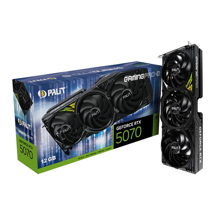 Palit RTX 5070 Ti GamingPro-S 16GB GDDR7 3 Ventiladores PCI Express 5.0