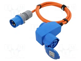 GOOBAY Prolongador de alimentación H07RN-F 3G2,5mm2 1,5m Naranja