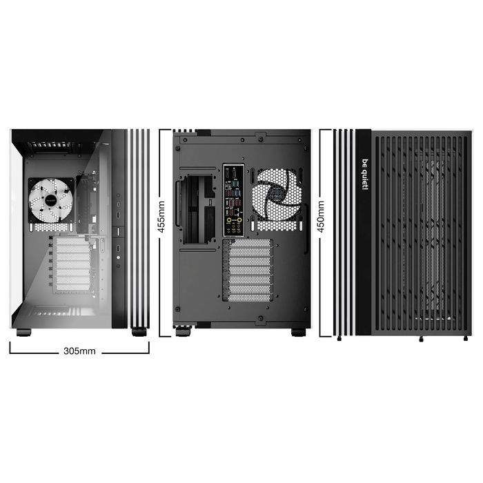 Be Quiet! Light Base 600 LX - Caja de Ordenador Gaming Mid-Tower ATX, con Ventana Lateral Negra