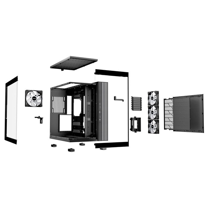 Be Quiet! Light Base 600 LX - Caja de Ordenador Gaming Mid-Tower ATX, con Ventana Lateral Negra